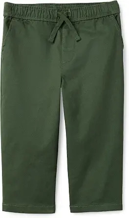 Amazon Essentials Boys Regular Fit Stretch Cotton Twill Pull On Pants | Amazon (US)