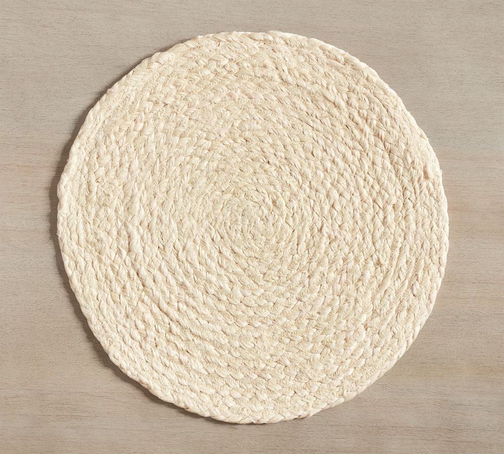 Safi Braided Round Jute Placemats | Pottery Barn (US)