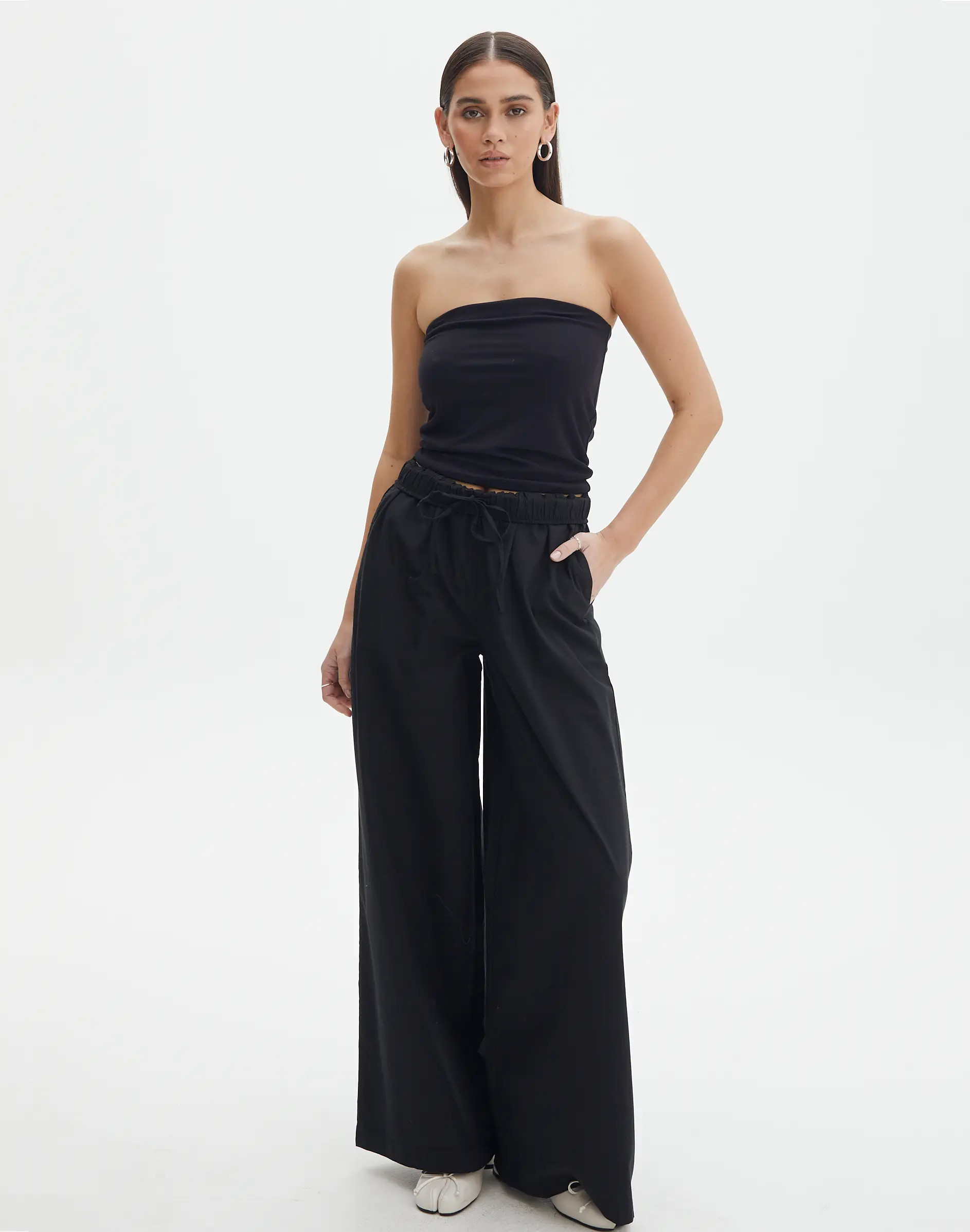 Cotton Wide Leg Pant | Glassons (NZ)