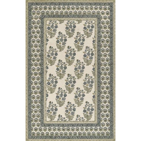 Momeni Cotswold Traditional Hand Tufted Wool Green Area Rug 8' X 10' | Wayfair North America