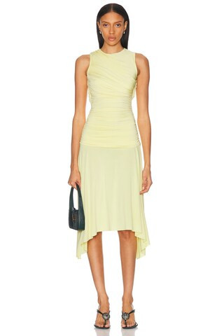 SIEDRES Nuina Dress in Yellow - Yellow. Size S (also in ). | FWRD 