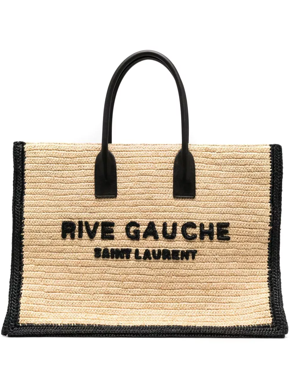 logo-embroidered raffia tote bag curated on LTK