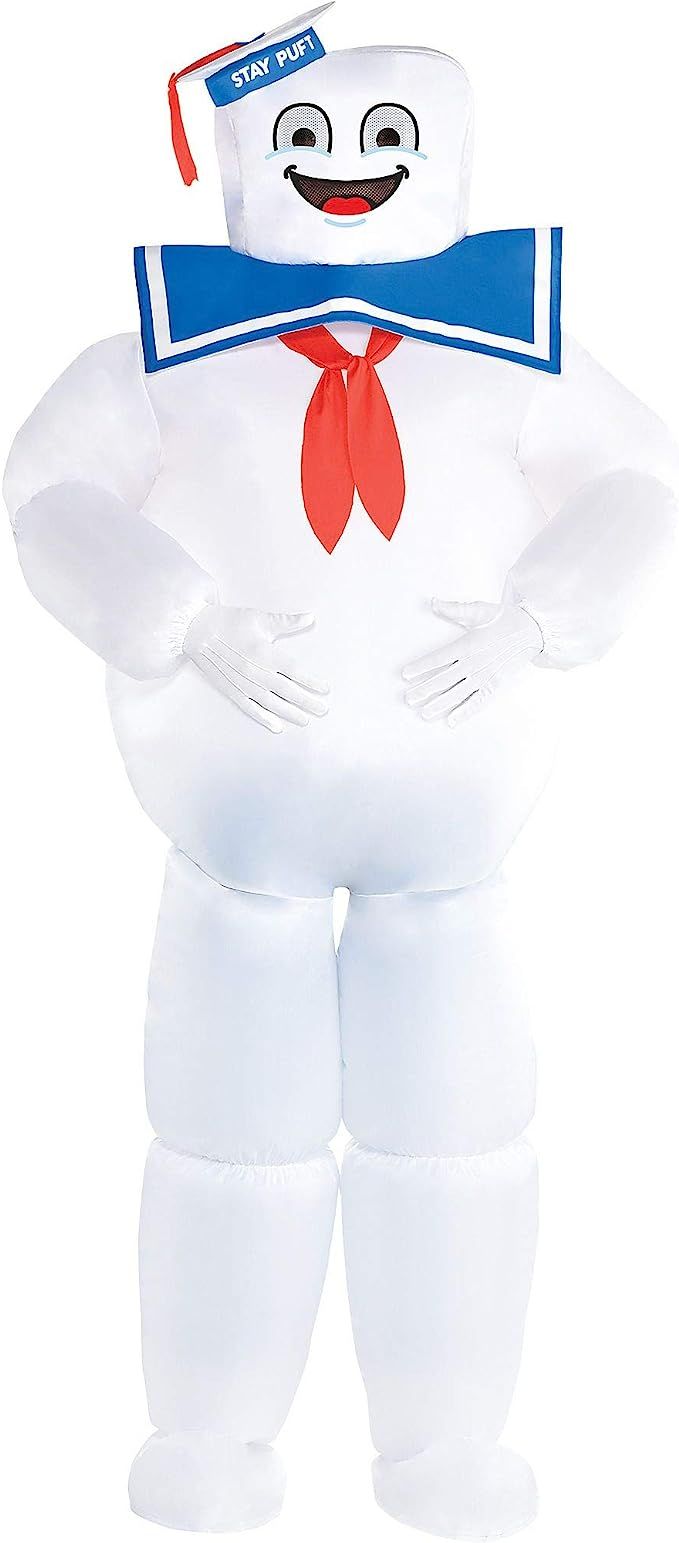 Party City Inflatable Stay Puft Marshmallow Man Halloween Costume for Adults, Ghostbusters, Stand... | Amazon (US)