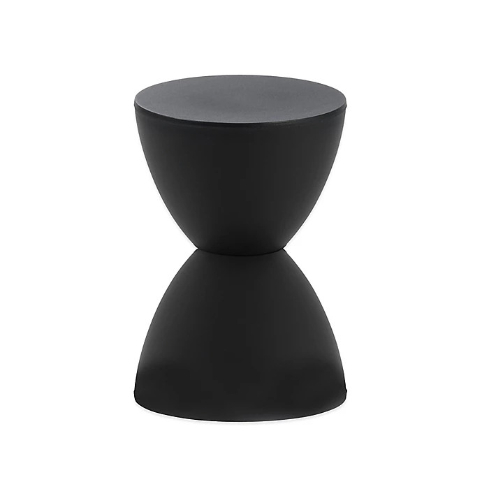 Eurostyle™ Sallie Drum Table Stool in Black | Bed Bath & Beyond
