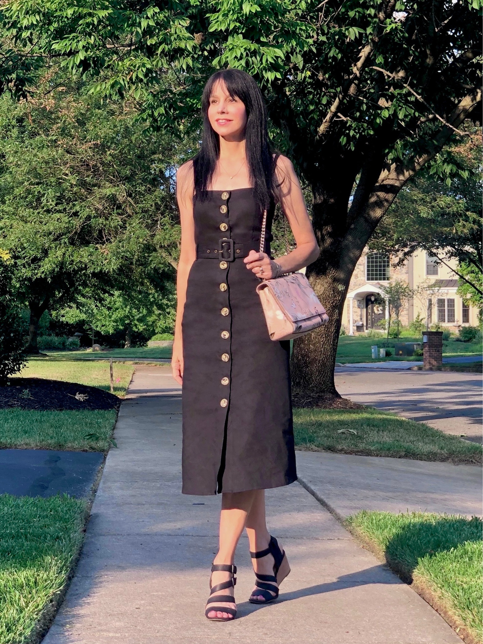 midi a line dress casual Casual Dress SATI, Summer Casual A Line Dress in Cherry Red main image 0