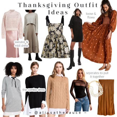 Do you have your Thanksgiving outfit? A flowy maxi dress and cozy sweater dress is always a good call
I am loving the combo dress look and the cropped sweaters with a midi. These ones are actually sets!

#LTKHoliday #LTKparties #LTKstyletip