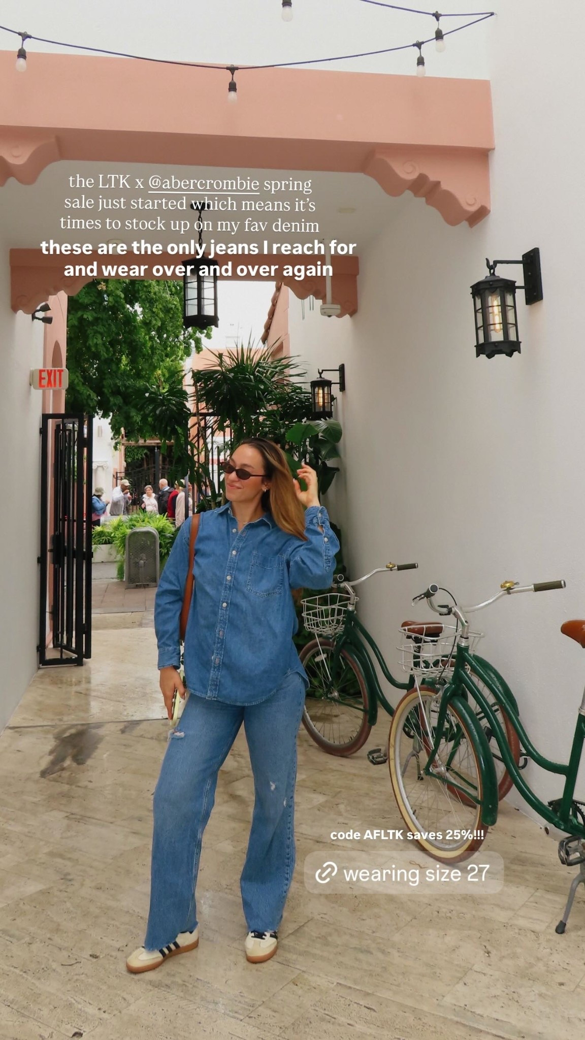the LTK x @abercrombie spring sale just started which means it’s times to stock up on my fav denim  

these are the only jeans I reach for and wear over and over again  code AFLTK saves 25%!!! Wearing size 27

#LTKSpringSale #LTKSaleAlert #LTKgrwm
