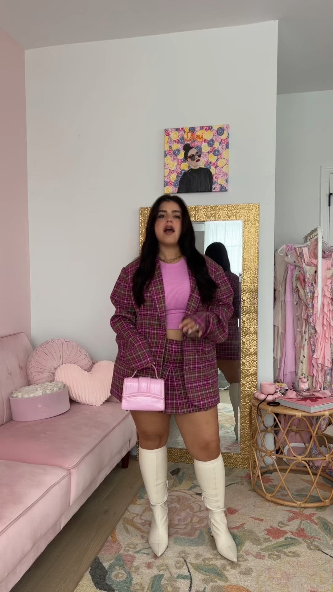 Flower heels are from Zara and tweed set is Dolls Kill 🫶🏼

#LTKfindsunder100 #LTKSeasonal #LTKmidsize