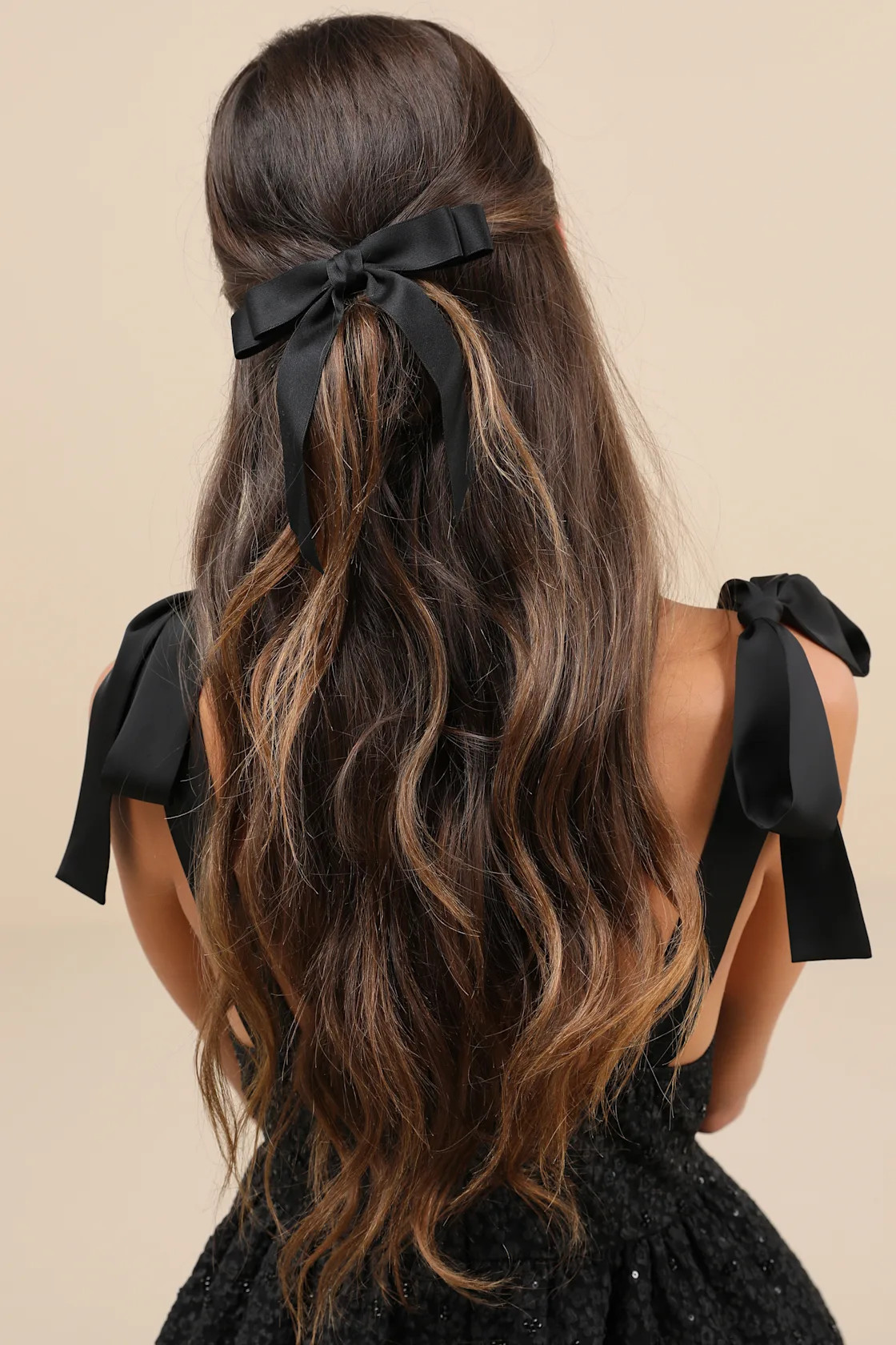 Cute Reputation Black Bow Hair Clip Set | Lulus
