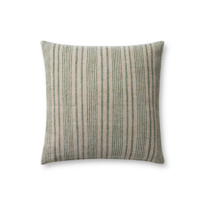 Magnolia Home By Joanna Gaines X Loloi Elaine Beige / Sage Pillow | Wayfair North America