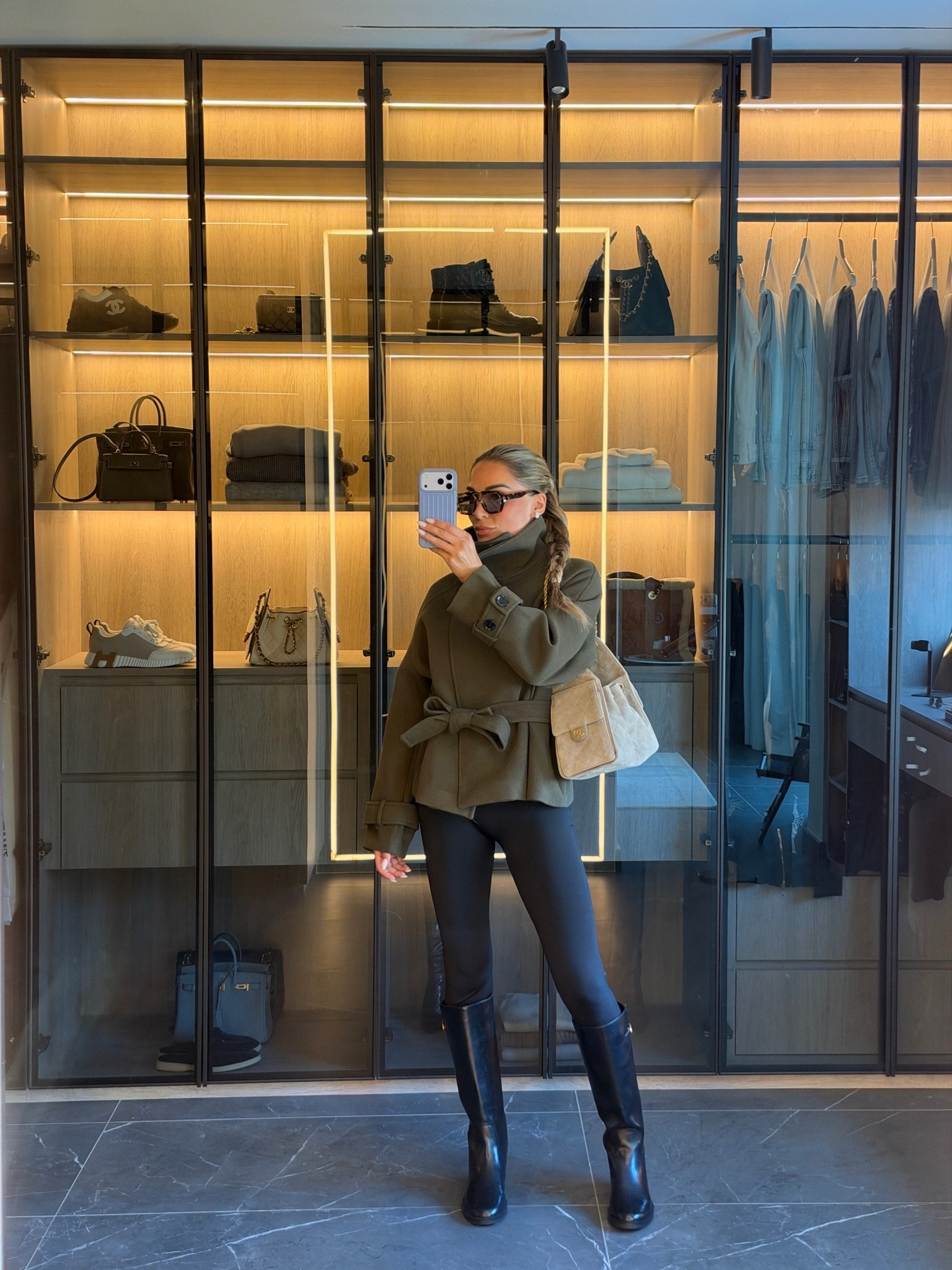 Autumn jackets & knee high boots