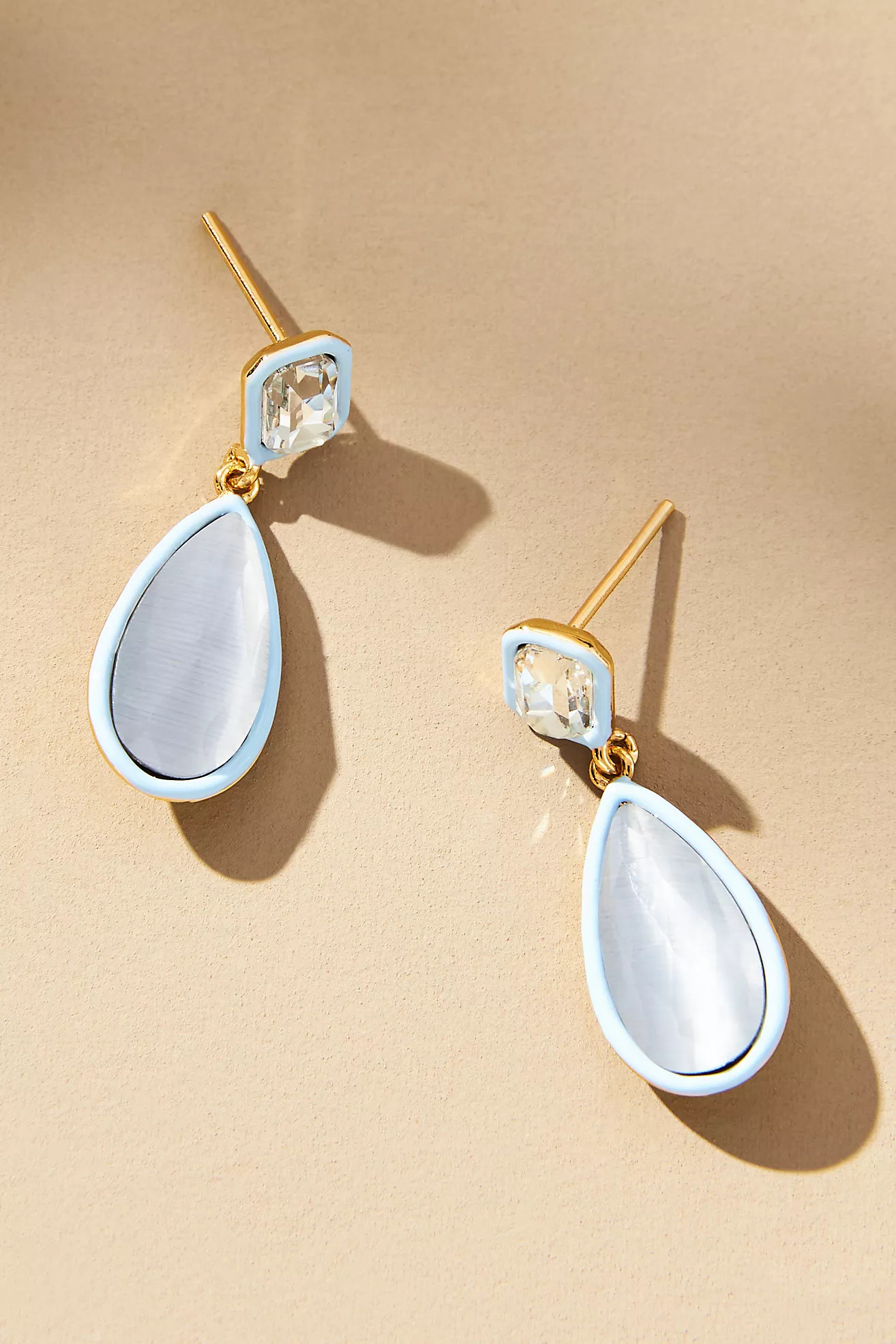 Resin Crystal Drop Earrings | Anthropologie (US)
