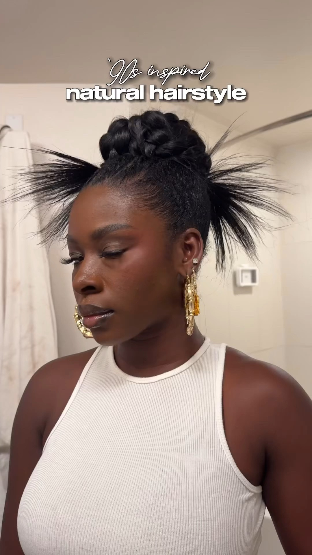 90s inspired natural hairstyle 

#LTKStyleTip #LTKNYFW