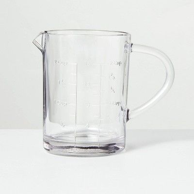 16oz Embossed Glass Measuring Cup - Hearth & Hand™ with Magnolia | Target