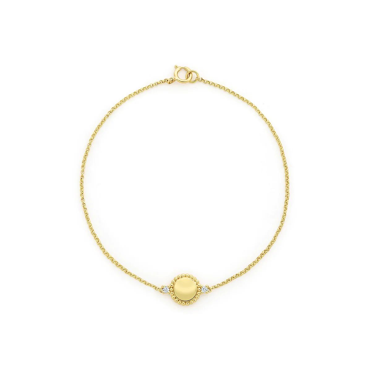 18K Gold Diamond Circle Bracelet | LAGOS