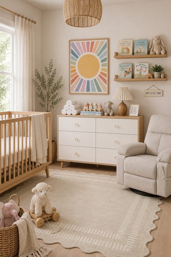 Creating a calm and timeless nursery