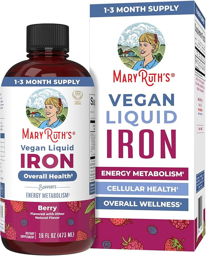 Iron Supplement for Women Men & Kids | Liquid Iron Supplement for Women Men & Kids | Iron for Hea... | Amazon (US)