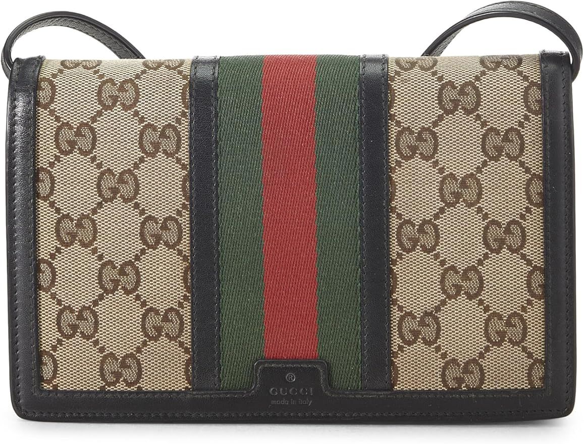 Amazon.com: Gucci, Pre-Loved Original GG Canvas Web Crossbody, Brown : Luxury Stores | Amazon (US)