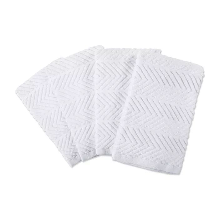 4pk Cotton Chevron Luxury Barmop Towels - Design Imports | Target