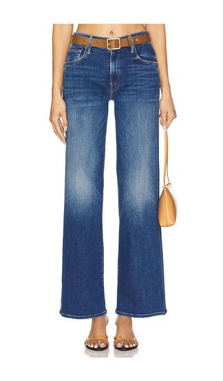 MOTHER The Mid Rise Maven Sneak Jeans in Blue. - size 25 | Revolve Clothing (Global)