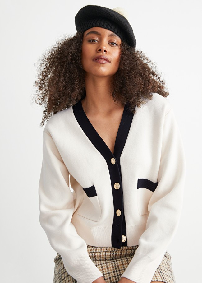 Cropped Gold Button Cardigan | & Other Stories (EU + UK)