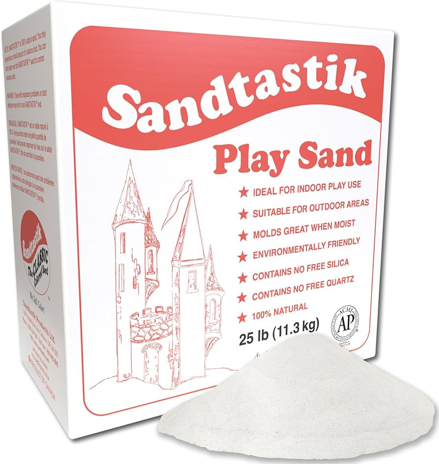 Sandtastik Sparkling White Play Sand, 25 lb (11.3 kg) | Amazon (US)