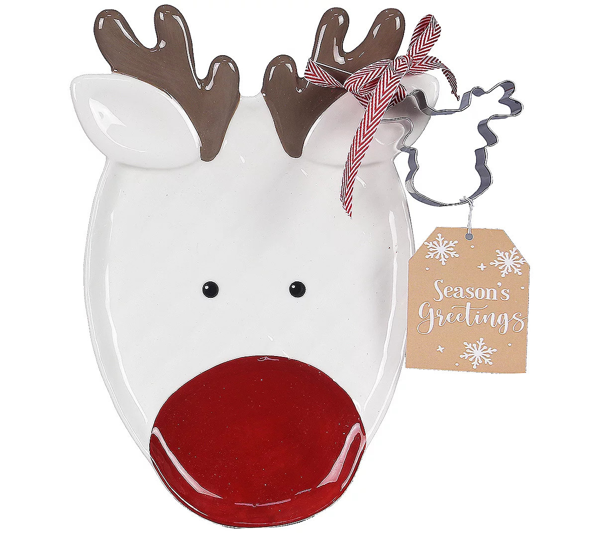 Young's Traditional Christmas Cookie Plate withCookie Cutter | QVC