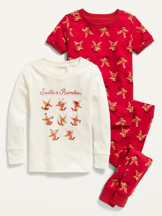 Unisex 3-Piece Printed Pajama Set for Toddler & Baby | Old Navy (US)