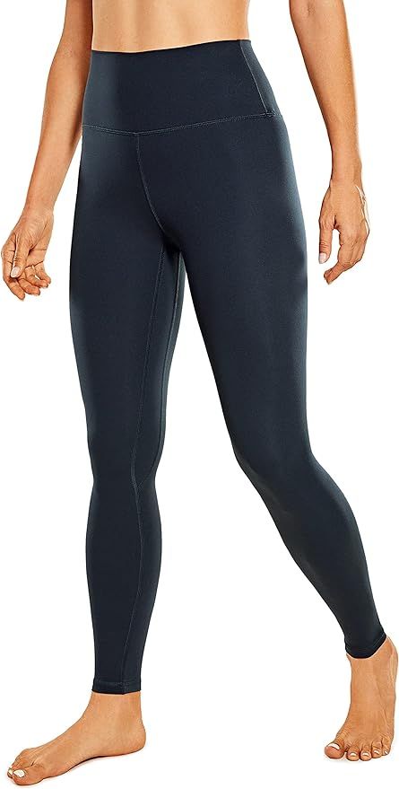 CRZ YOGA Women's Naked Feeling Soft Yoga Pants 25 Inches - Brushed Yoga Leggings High Waisted Wor... | Amazon (US)