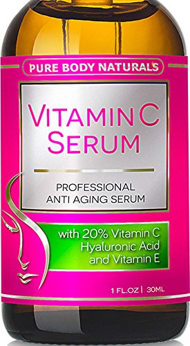 Vitamin C Serum for Face with Hyaluronic Acid, 20% C   E Professional Topical Facial Skin Care Helps | Amazon (US)