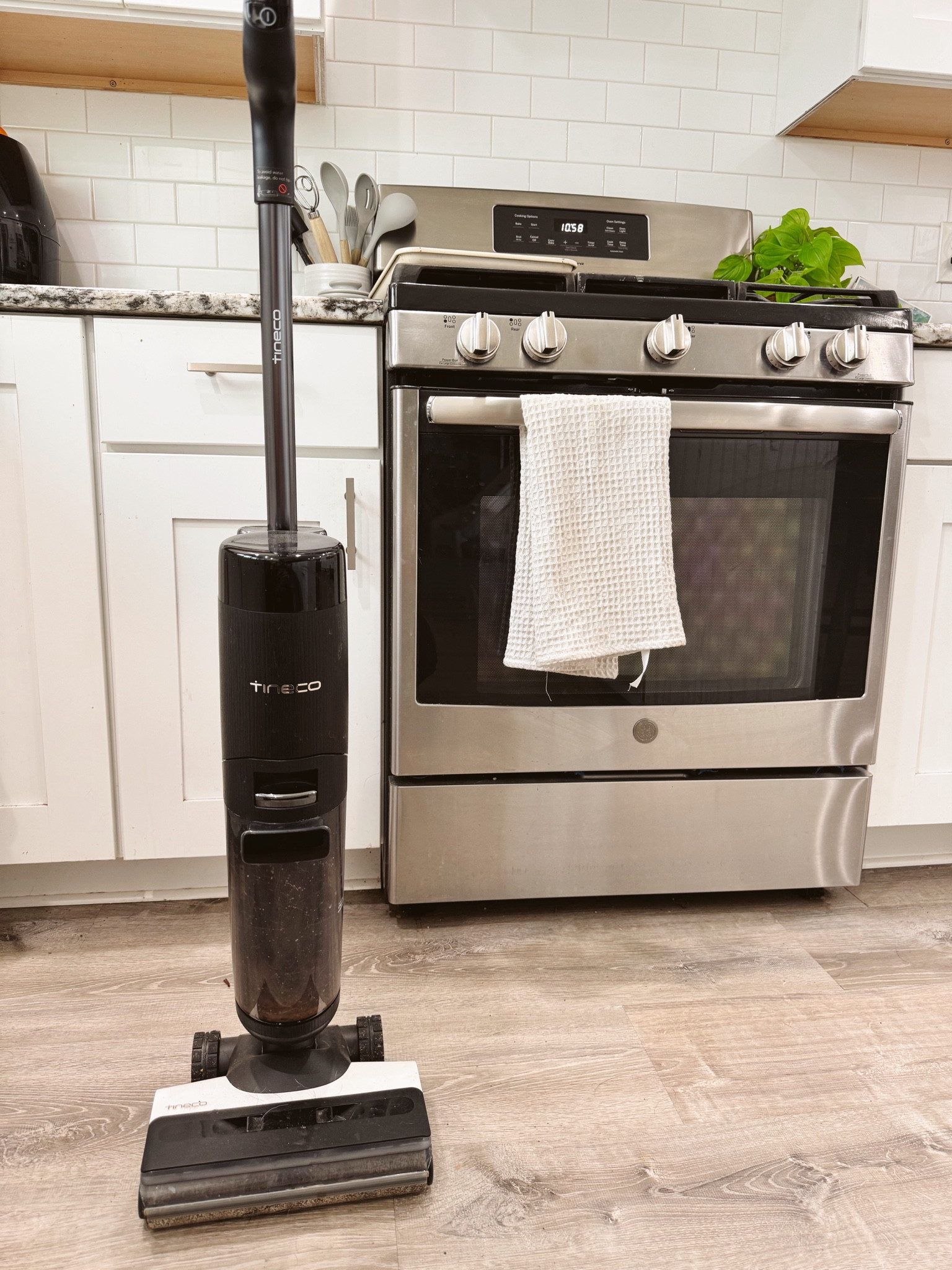 Monday reset! I don’t focus on cleaning up on Sundays so I can spend time with my family. Mondays I hit it hard with laundry, dishes, mopping and sweeping. I love using this Tineco with Thieves cleaner for a safe, nontoxic clean! 

#LTKHome