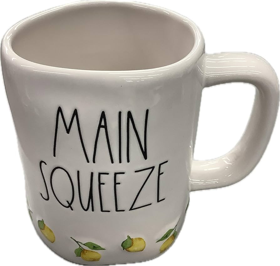 Amazon.com: Rae Dunn Hello Summer Coffee Mug, Pink - Strawberries Around Base, 14 oz : Home & Kit... | Amazon (US)