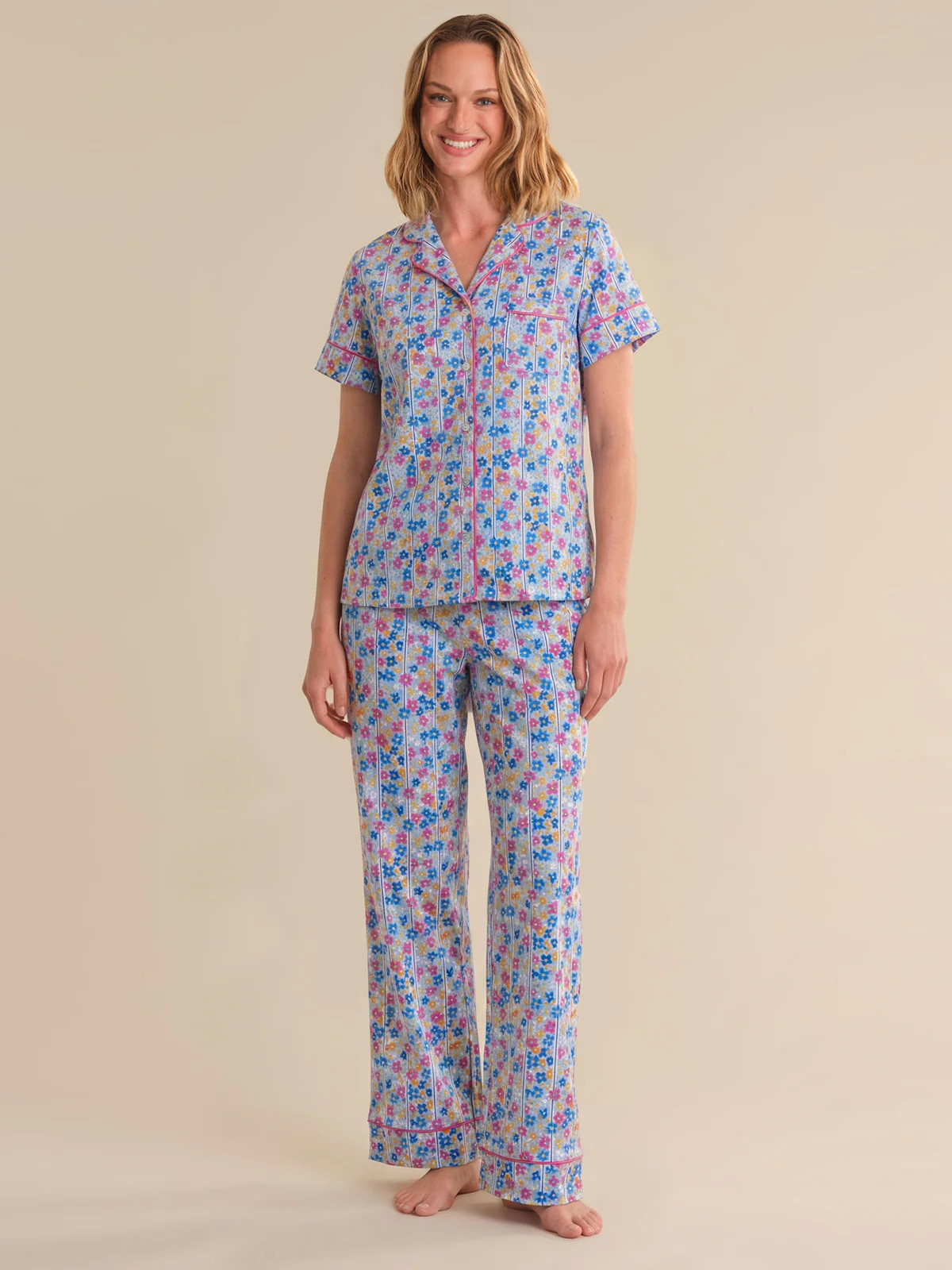 89th & Madison Print Short Sleeve Pajamas Set | 89th + Madison