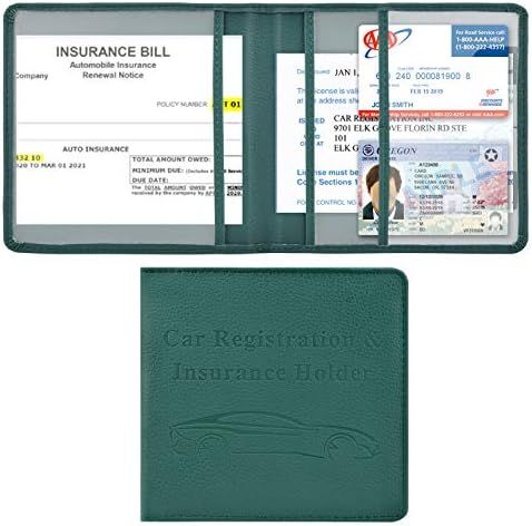 Car Registration and Insurance Holder, Vehicle Glove Box Car Organizer Men Women Wallet Accessori... | Amazon (US)