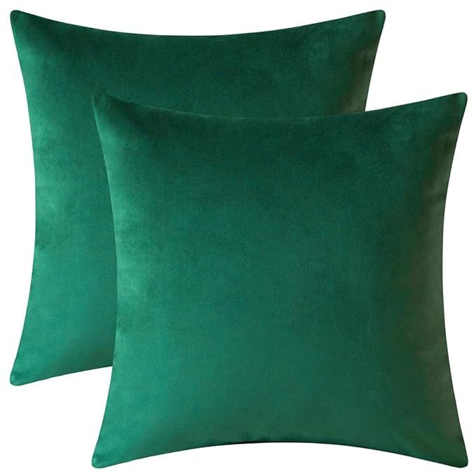 Rythome Set of 2 Comfortable Throw Pillow Cover for Bedding, Decorative Accent Cushion Sham Case ... | Amazon (US)