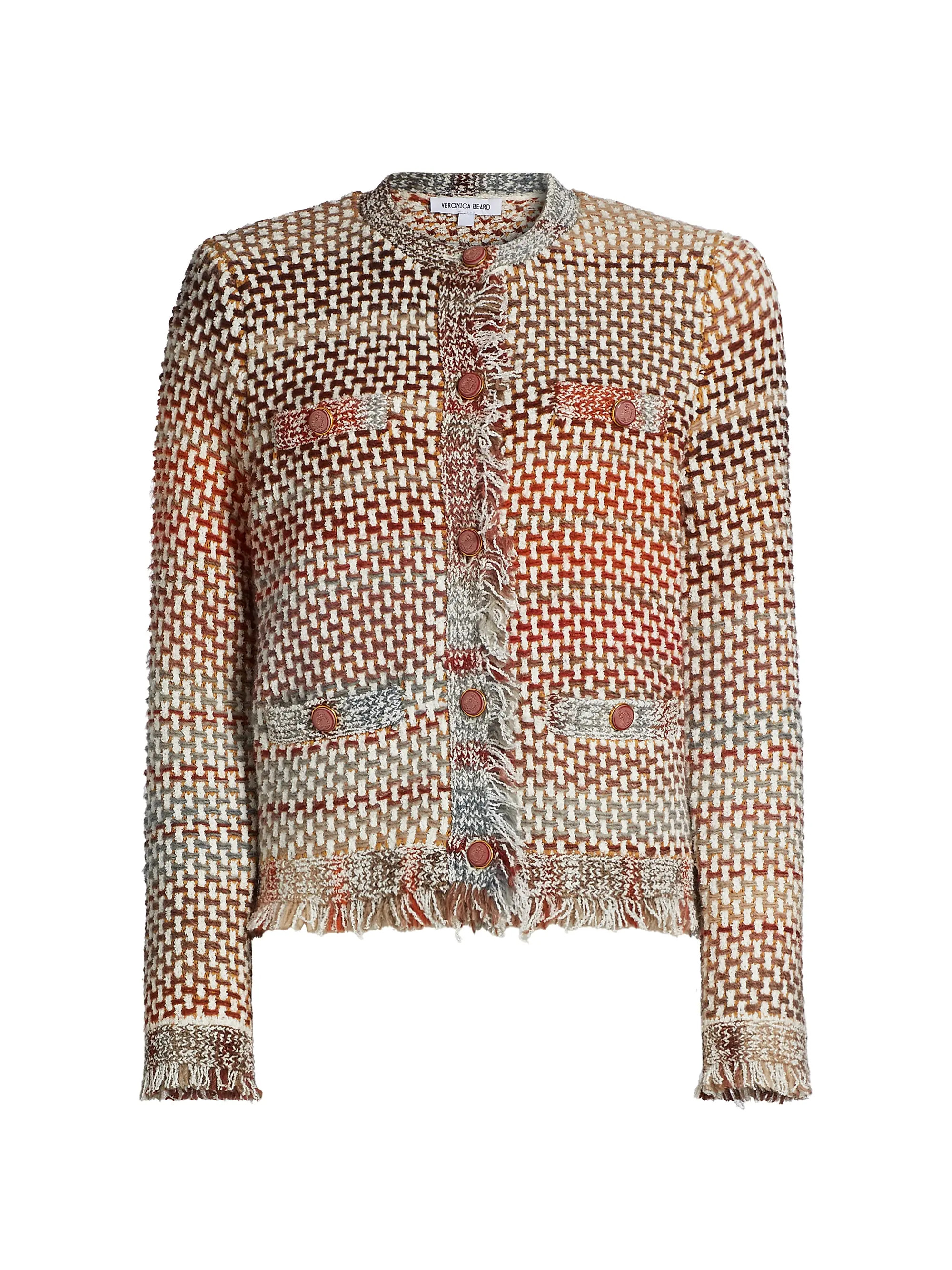 Sariyah Wool-Blend Knit Crewneck Jacket | Saks Fifth Avenue