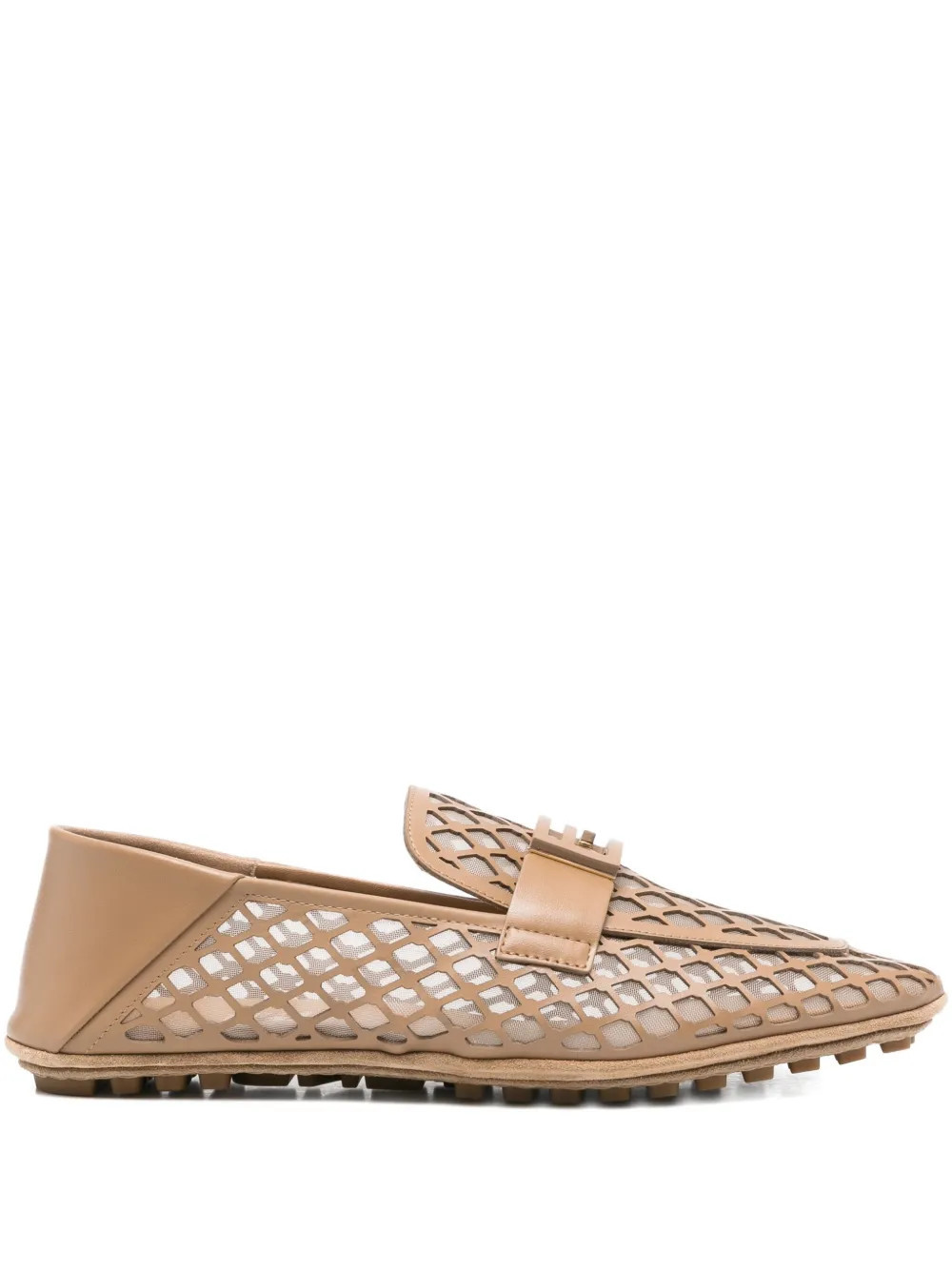 FENDI Baguette loafers - Brown | Farfetch Global