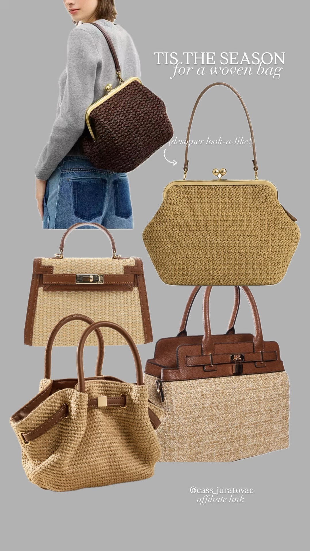 A woven accessory is an absolute must for Spring and Summer! 🌾