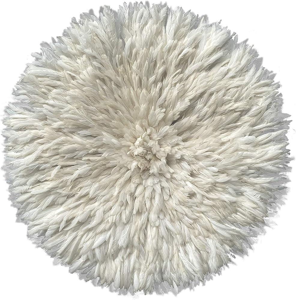 African Juju Hat White/Cream Feather 30" | Amazon (US)