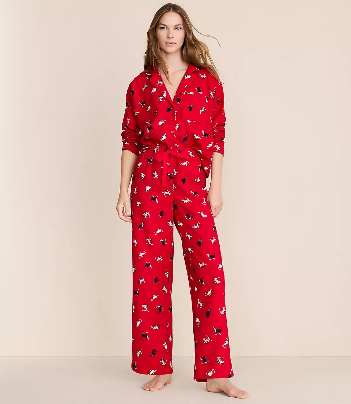 Holiday Kitten Pajama Pants | LOFT