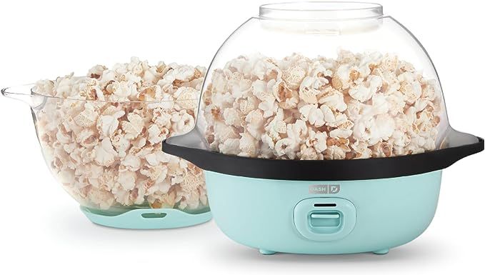 DASH SmartStore™ Stirring Popcorn Maker, 3QT Hot Oil Electric Popcorn Machine with Clear Bowl, ... | Amazon (US)