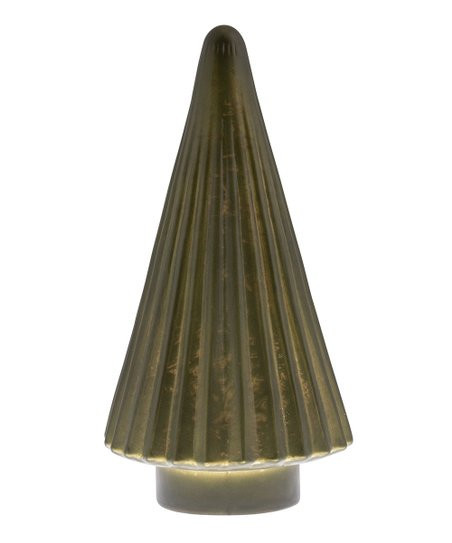 Karma Green Spruce Fluted Large Mercury Glass Tree Décor | Zulily