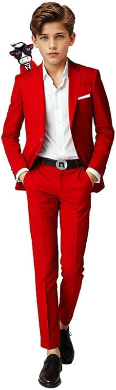 Black n Bianco Boys' First Class Slim Fit Suits Lightweight Style. Presented by Baby Muffin | Amazon (US)