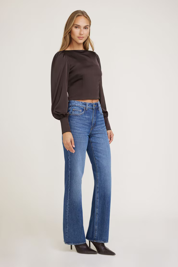 Heidi High Rise Wide Leg Jeans | Dynamite Clothing