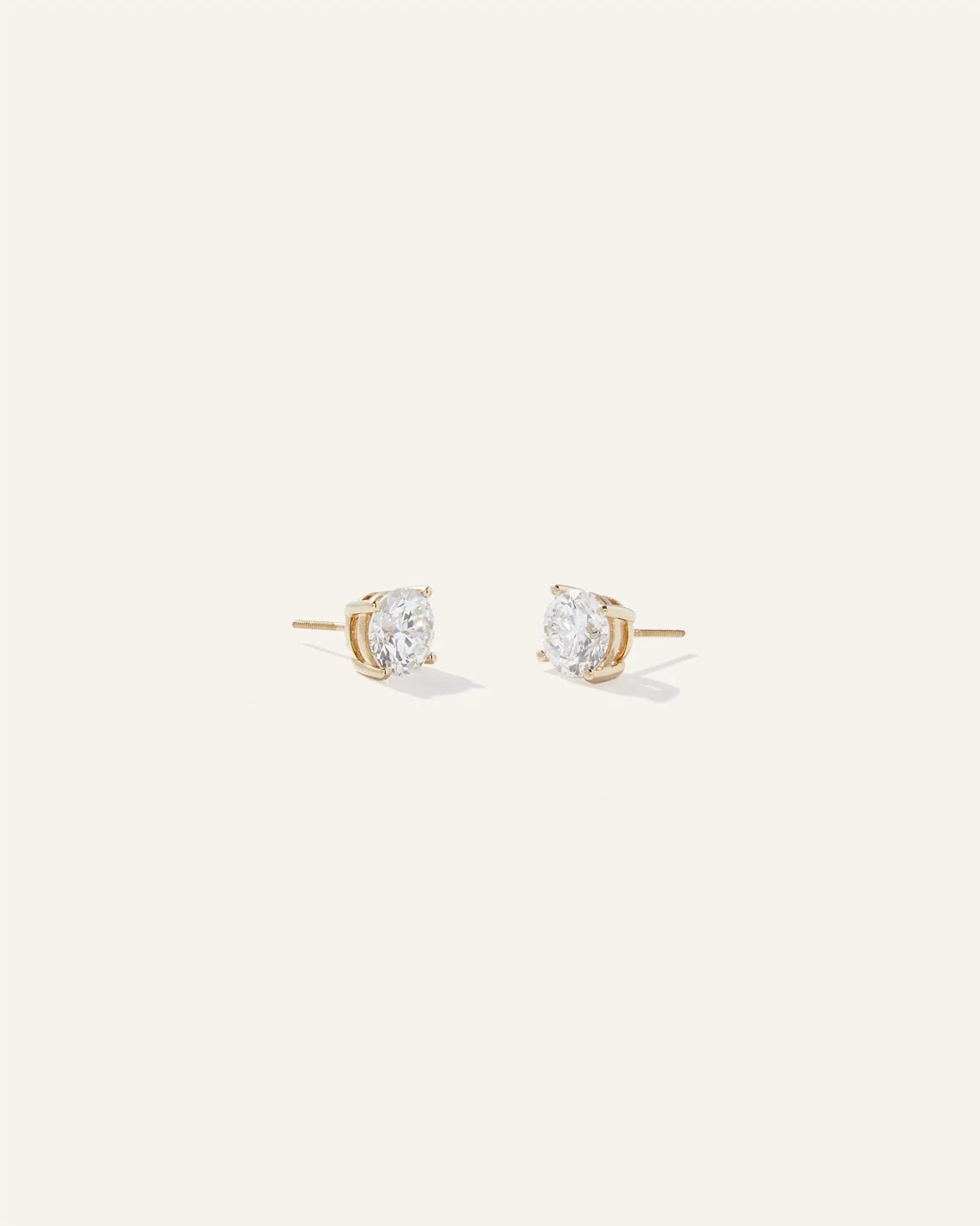 14K Gold Lab Grown Diamond Solitaire Studs | Quince