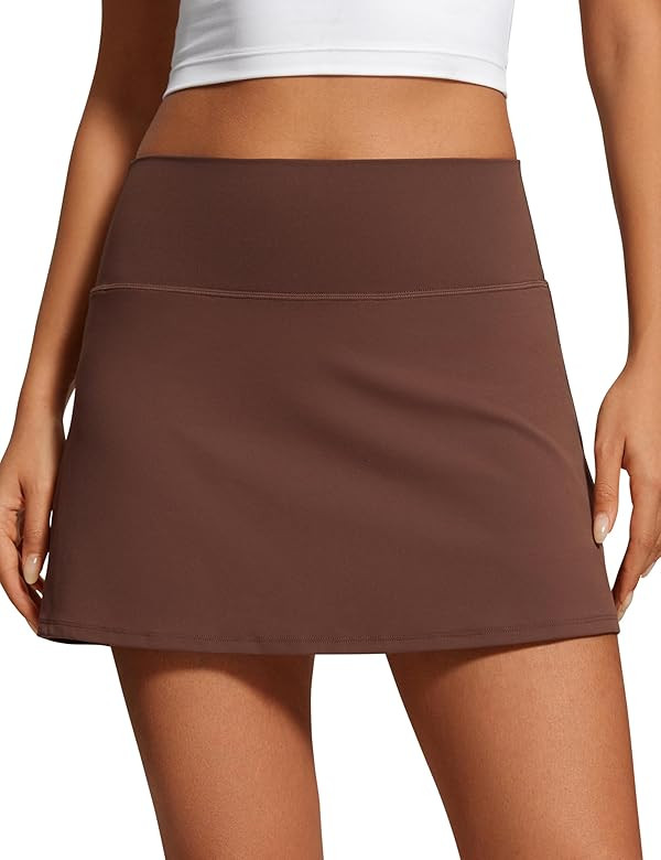 CRZ YOGA Butterluxe Skirts for Women High Waisted A Line Tennis Golf Athletic Casual Skorts with ... | Amazon (US)