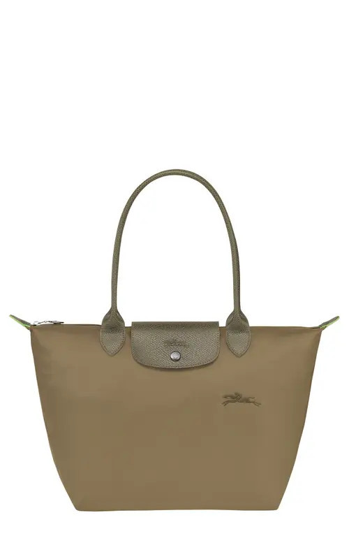 Longchamp Medium Le Pliage Green Recycled Canvas Shoulder Tote Bag in Artichoke at Nordstrom | Nordstrom