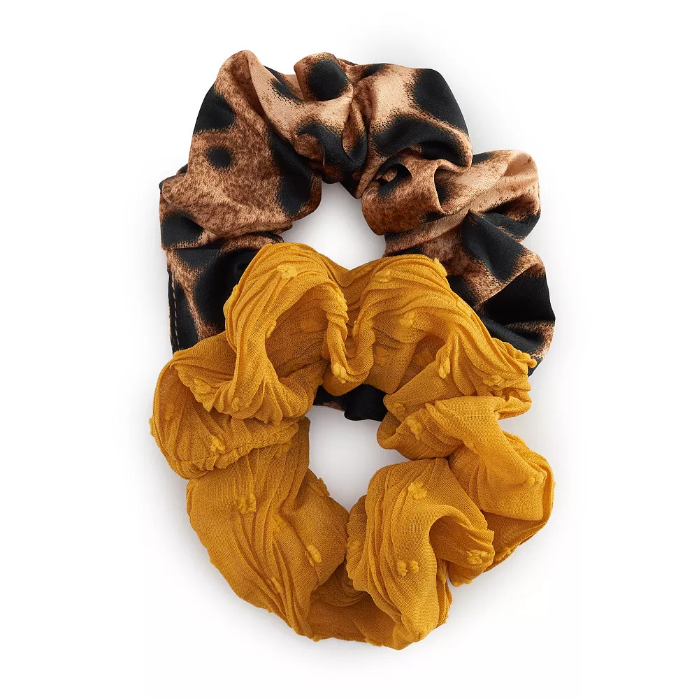 2 Pack Multi Print Scrunchies | Kohl's