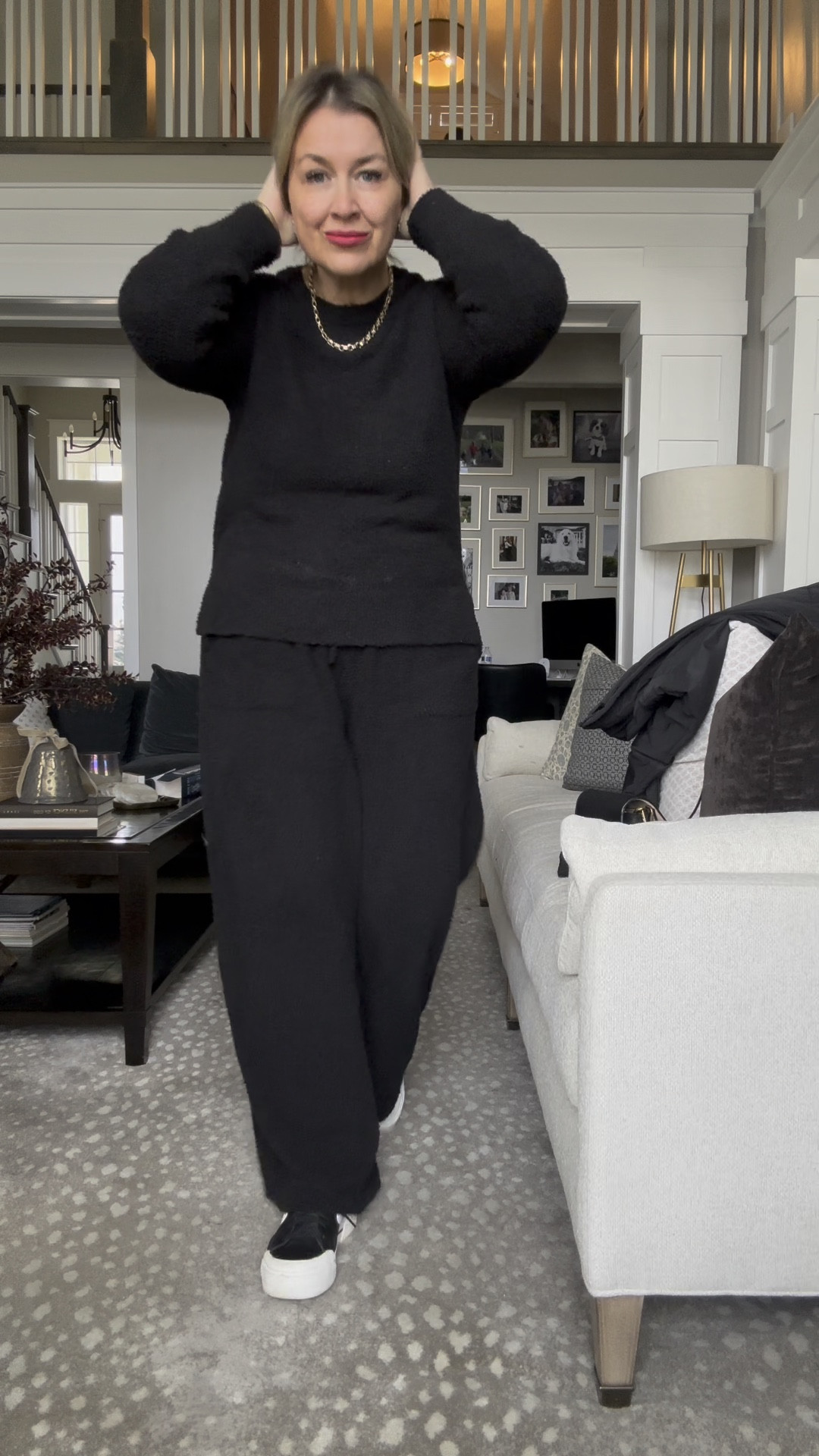 Comfy and chic—this all-black outfit is my winter wardrobe hero! 🖤 It’s a complete Walmart find, styled with my Amazon black vest for extra layering vibes. Perfect for running errands or cozy days at home. Affordable fashion that doesn’t skimp on style!
Who else loves finding hidden gems at Walmart? ✨ #WalmartStyle #AmazonFinds #WinterOutfits #EffortlessStyle #Over40Style #AffordableFashion

#LTKOver40 #LTKMidsize #LTKStyleTip