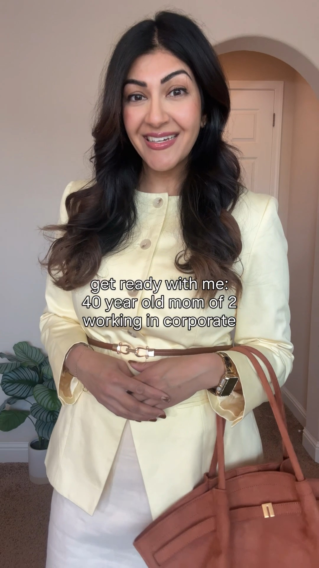 GRWM for my corporate job! This is my favorite look of the week: a buttery yellow blazer paired with a straight skirt and belted. It’s figure flattering covers the belly and makes your waist look tiny. The accessories elevate the look! Everything runs tts. 

Perfect for:
• office days 
• client meetings 
• presentations
• work dinners 
• polished everyday wear 

#officeoutfit #springworkwear #conferenceoutfit

#LTKWorkwear #LTKOver40 #LTKgrwm